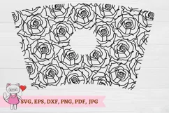 Rose svg for Full Wrap Venti Cold Cup 24 oz Product Image 3