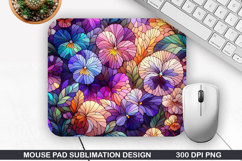 Flowers Mouse Pad Sublimation, Summer Mouse Pad PNG Product Image 1