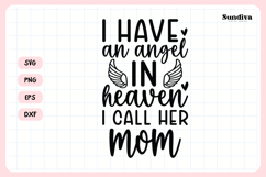 Heartfelt Memorial Quote SVG | I Call Her Mom Product Image 3