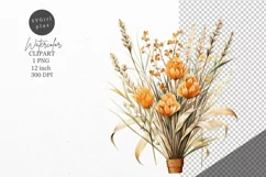 Autumn clipart, Flowers clipart, Fall clipart Product Image 1