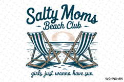 Salty moms Beach Club Svg | Quotes Svg | Svg Cut Files Product Image 1