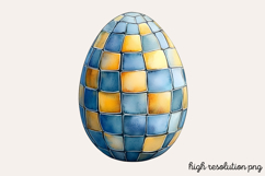 Geometric Pastel Easter Clipart PNG Product Image 1