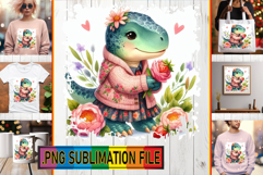 Joyful TSHIRT Art Sublimation, Dino Product Image 1