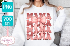 Mama sublimation PNG | Coquette Mom bow sublimation PNG Product Image 2