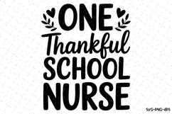 One Thankful School Nurse Svg | Halloween Svg | Svg Cut File Product Image 1