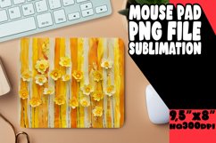 Chic Floral Stripe Mouse Pad - Fashionable Pattern Product Image 1