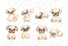 Cute Pug Clipart, Adorable Dog PNG, Funny Pet Graphics Product Image 6