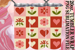 PRESENT OF JOY 20oz TUMBLER WRAP, Valentine's Pattern Product Image 1