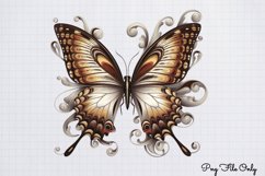 Smoke Butterflies Clipart PNG Product Image 1
