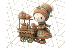 Snowman Family Clipart PNG Winter Holiday Art Product Image 2