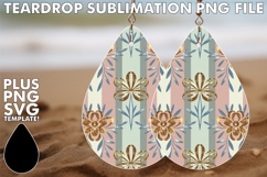 RADIANT teardrop EARRINGS Gift Ideas, Gold Flower Product Image 1