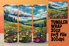 Captivating 3D Tumbler Wrap Sublimation Summer Product Image 1
