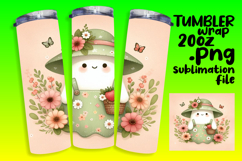 Beautiful Gift: 20oz Tumbler Wrap , Cute Ghost Product Image 1
