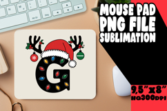 Cheerful MOUSE PAD Sublimation PNG, Christmas Product Image 1