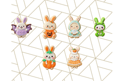Halloween Bunny Cookie Clipart, Frosted Cookie Bunnies Png Product Image 2