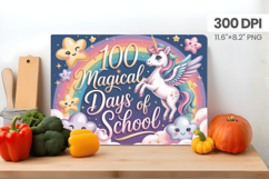 100 days of school Cutting Board PNG Design, Teacher PNG Product Image 1