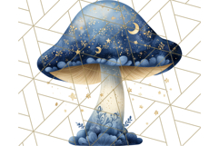 Dreamy Patterned Mushroom Clipart PNG, Forest Elements Png Product Image 2