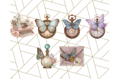 Vintage Butterfly PNG Clipart, Fairytale Cottagecore Images Product Image 2