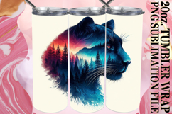 Dreamy vibes 20oz tumbler wrap, Animals Art Product Image 1