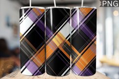 Halloween Plaid Pattern Tumbler Wrap - High Quality 300 Dpi Product Image 1