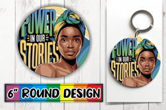 Enchanted Round Ornaments Magic, Black Woman Product Image 1