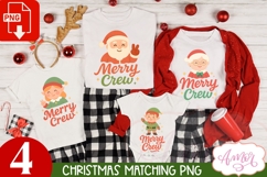 Merry Crew PNG family matching designs for Christmas Product Image 2