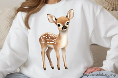 Charming Fairy Woodland Animals Clipart PNG Product Image 1