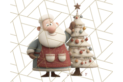 Santa Claus Clipart, North Pole Holiday PNG Graphics Product Image 2