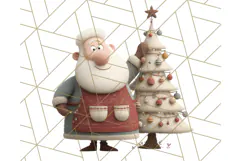 Santa Claus Clipart, North Pole Holiday PNG Graphics Product Image 2