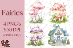 Pastel Fairy Clipart PNG, Cute Fantasy Fairy Digital Art Product Image 1