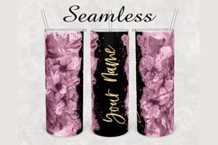 Watercolor Flower Marble 20oz sublimation design tumbler Product Image 1