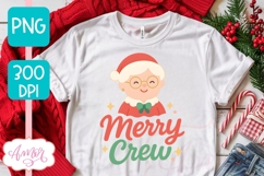 Cute Christmas PNG design, Merry Crew PNG sublimation Product Image 3