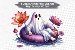 Halloween Ghost - Halloween clipart Sublimation PNG Design Product Image 1