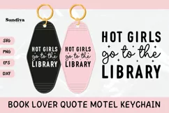 Book Lover Motel Keychain SVG Vol. 2 | Go To The Library Product Image 1