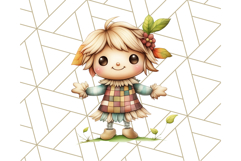 Fall Dinosaur PNG Clipart with Autumn Elements, Cute Dino Product Image 2