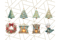 Christmas Whimsy Clipart, Holiday Kids PNG Graphics Product Image 6