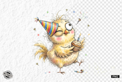 Whimsical Birthday Farm Animals PNG Clipart Product Image 1