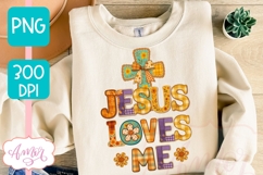 Jesus loves me shirt PNG for sublimation, Christian shirt Product Image 2