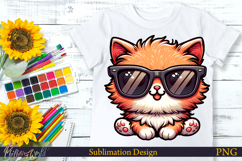 Cute animal in Sunglasses | Summer Vibe | Red Cat Product Image 1