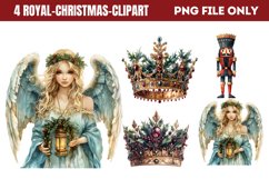 Royal Christmas Clipart Sublimation PNG Product Image 1