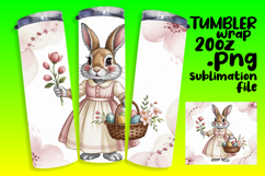 CHARMING 20oz Tumbler Design , Easter Bunny Product Image 1