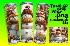 Holiday Gingerbread Wrap 20oz Tumbler Sublimation Art Product Image 1