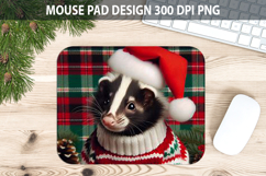 Christmas Beaver Pad Sublimation - Animal PNG Design Product Image 1