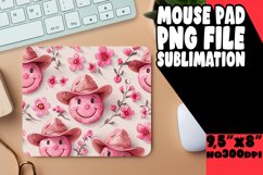 Smiling Smile Pattern Mouse Pad Sublimation PNG Product Image 1