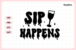 Spooky Bachelorette Party Saying SVG | Sip Happens Product Image 4