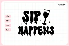 Spooky Bachelorette Party Saying SVG | Sip Happens Product Image 4