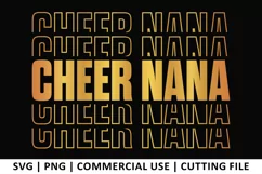 Cheer Nana SVG | Stacked SVG Product Image 1