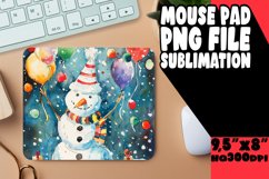 Sunny Snowman Surprises: Tropical Sublimation PNG Product Image 1