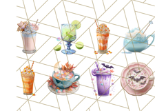 Halloween Drink Clipart PNG, Spooky Cute Beverage Art Product Image 6