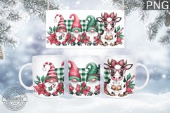Christmas Mug Wrap Design-Christmas Gnome Sublimation Product Image 1